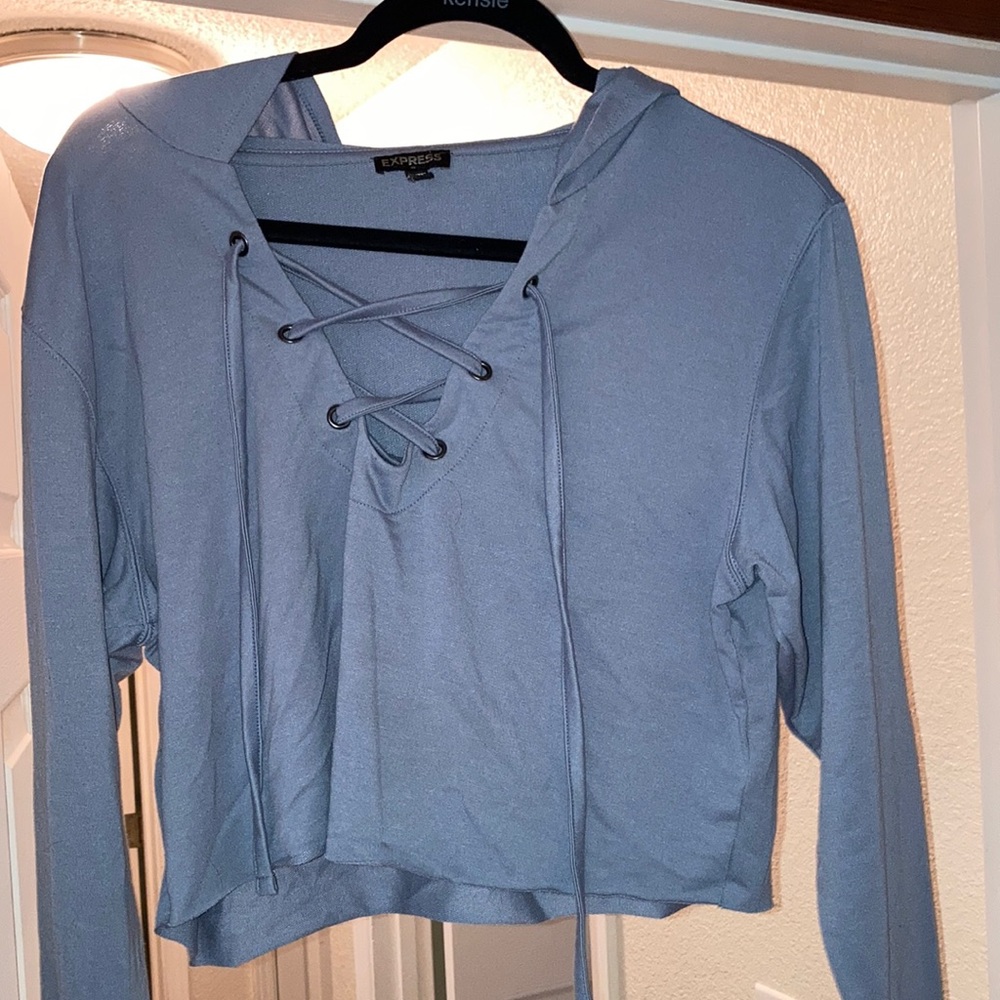 Express lace up hoodie